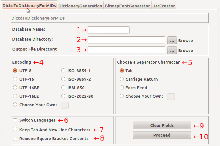 DictdToDictionaryForMIDs Tab